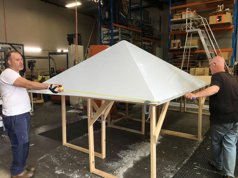 Polycarbonate Pyramid Domes produced for the Sheraton Grand Mirage Hotel, Port Douglas.
